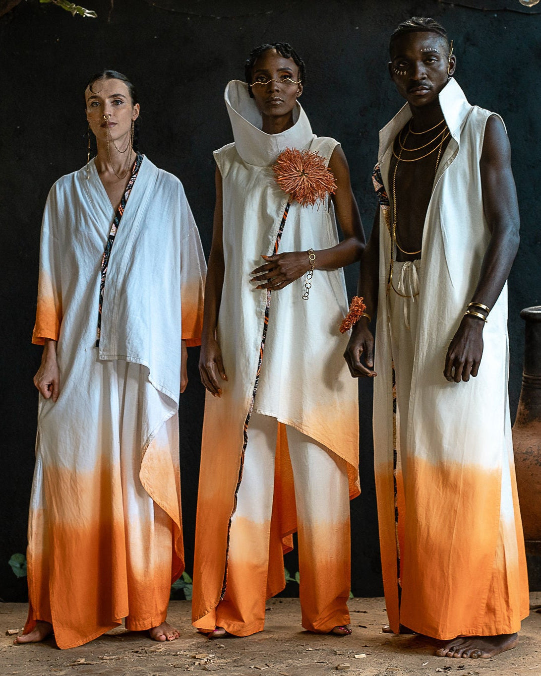 Air Draped Wrap Set from AfroWema UHAI collection, handcrafted in Kibera