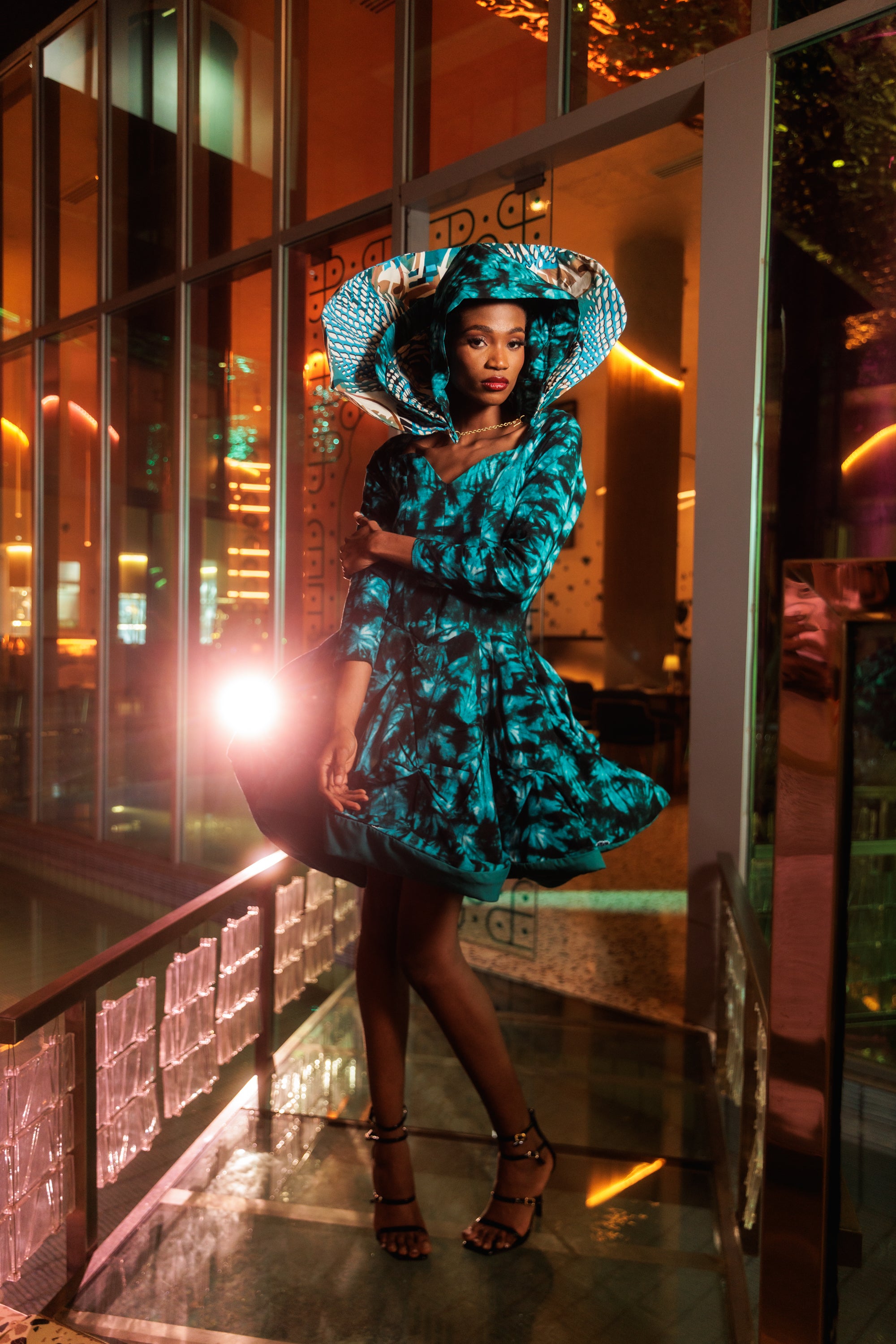 The Tie-Dye Skater Mini Dress – AfroWema