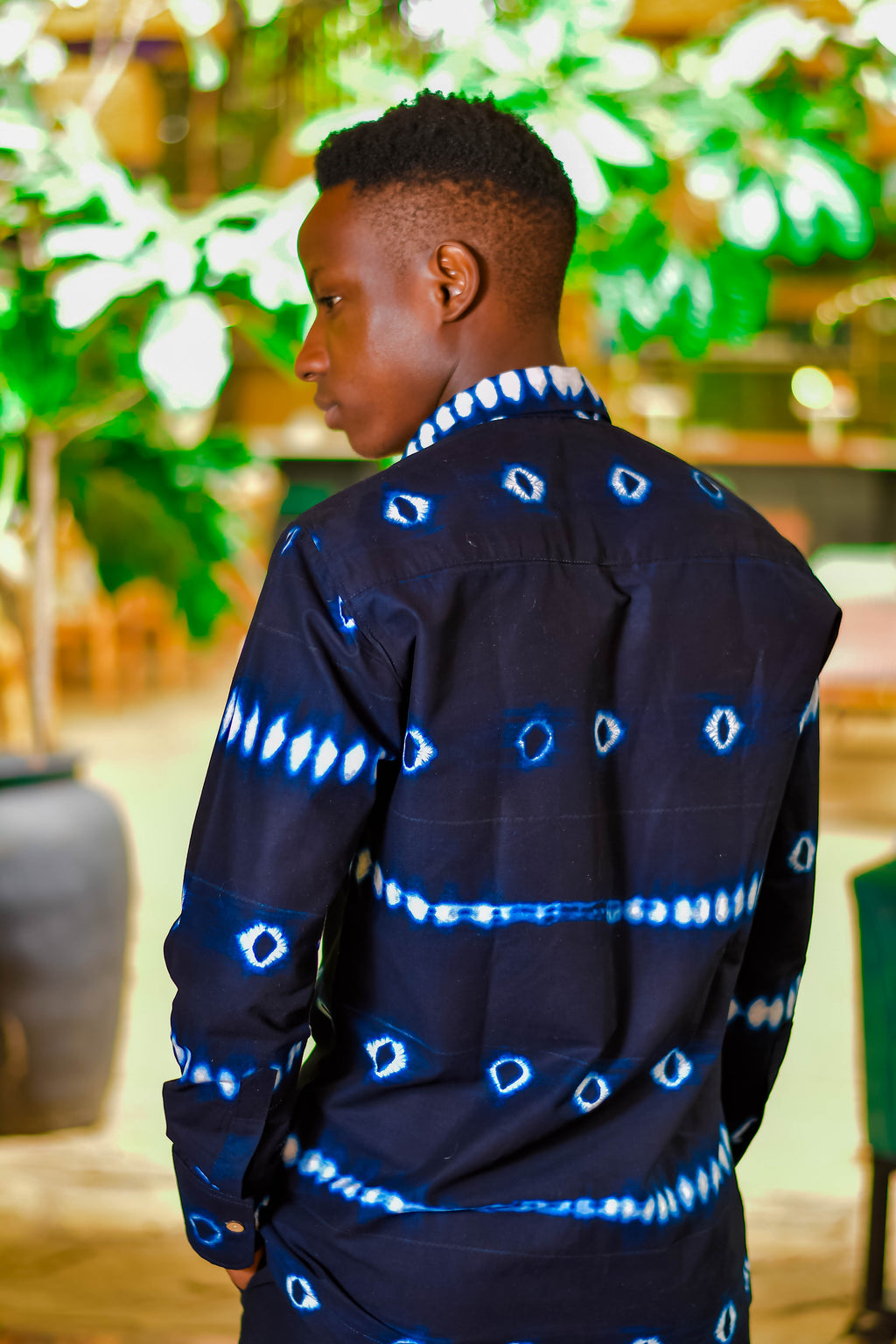 The Men's Horizontal Stripe Shirt & Shorts Set
