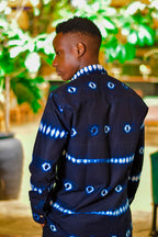 The Men's Horizontal Stripe Shirt & Shorts Set