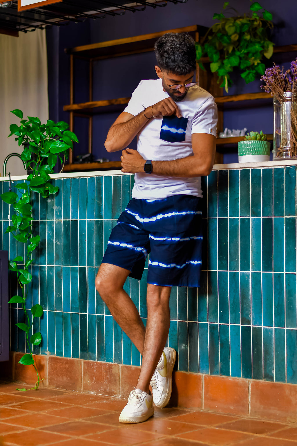 The Men's Teardrop Long-Sleeve Shirt & Shorts Set