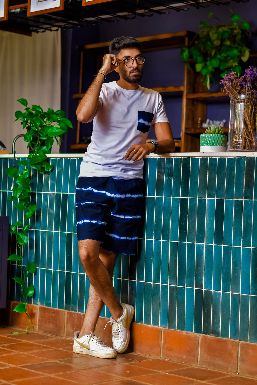 The Men's Teardrop Long-Sleeve Shirt & Shorts Set