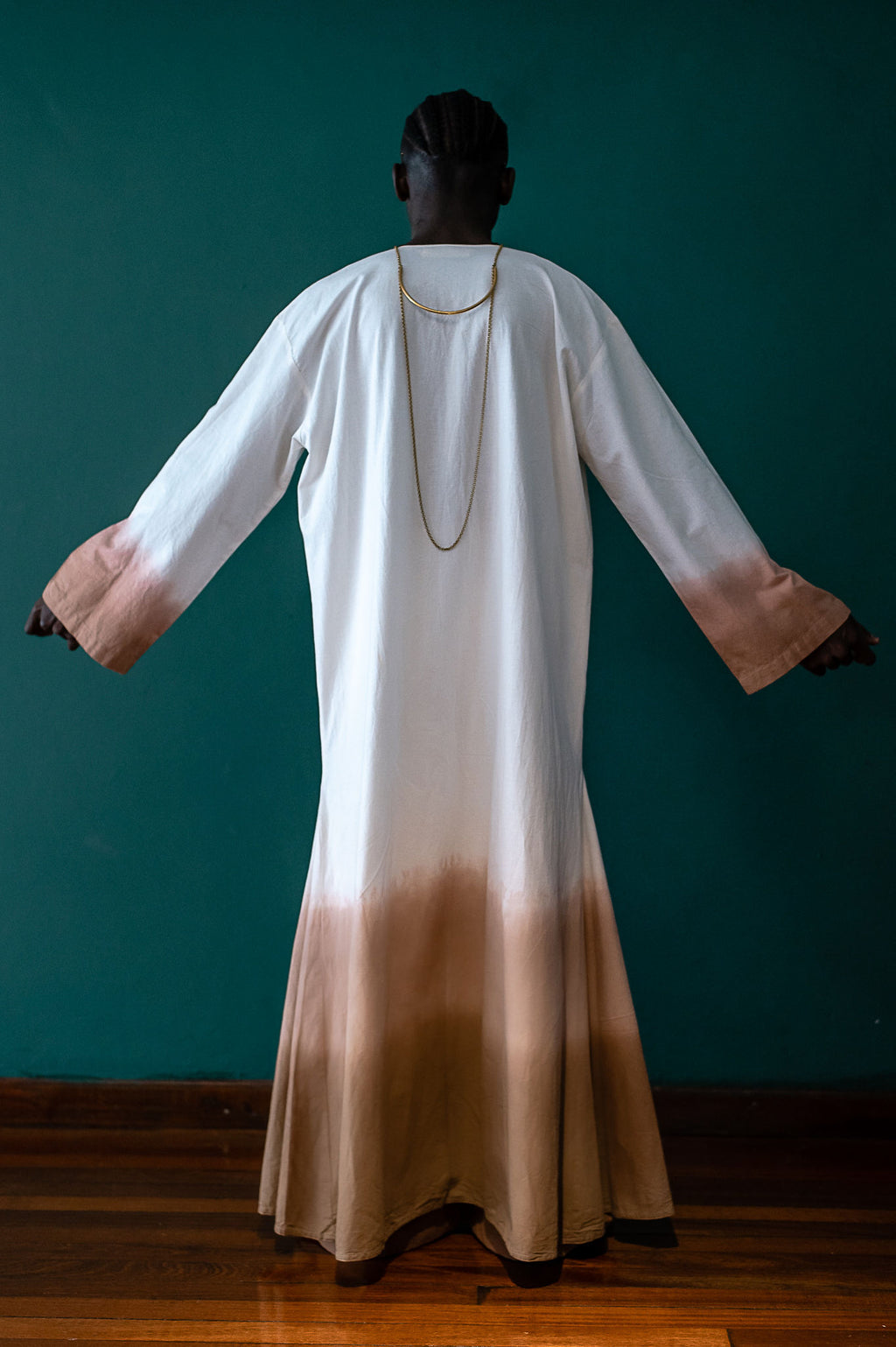 Earth Draped Ombré Kimono Set