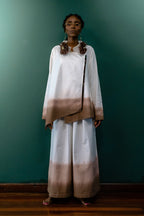 Earth Draped Asymmetric Ombré Set