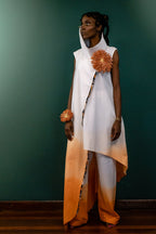 Fire Draped Hooded Ombré Tunic Set