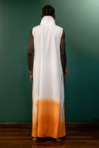 Fire Draped Sleeveless Ombré Vest Set