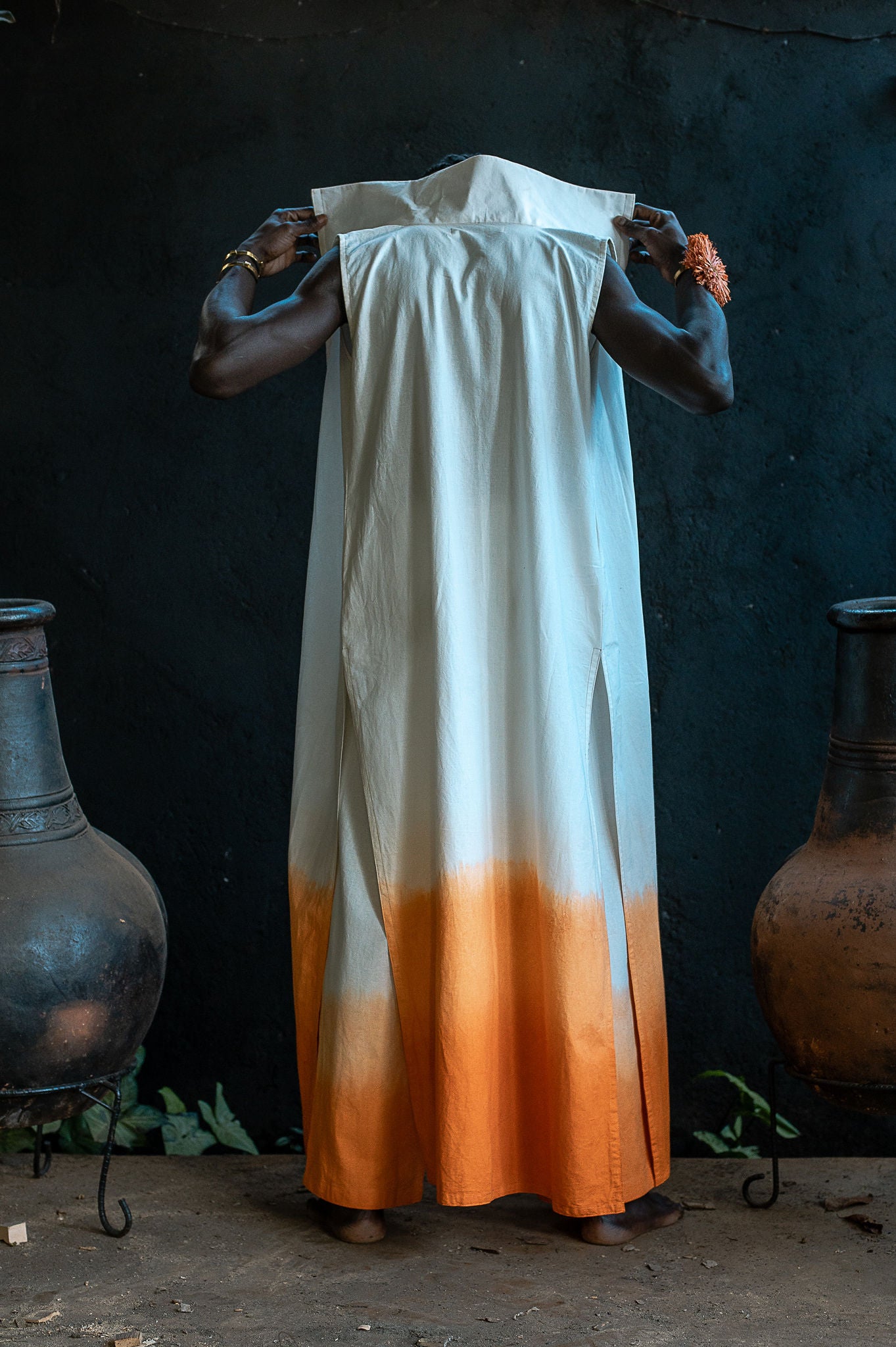 Ngamani Sleeveless Ombré Vest Set