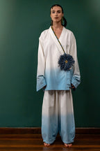 Air Draped  Wrap Top Set