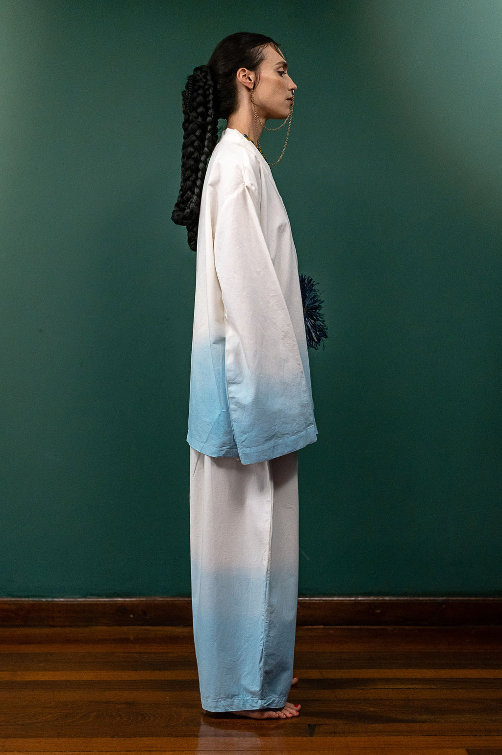 Air Draped  Wrap Top Set