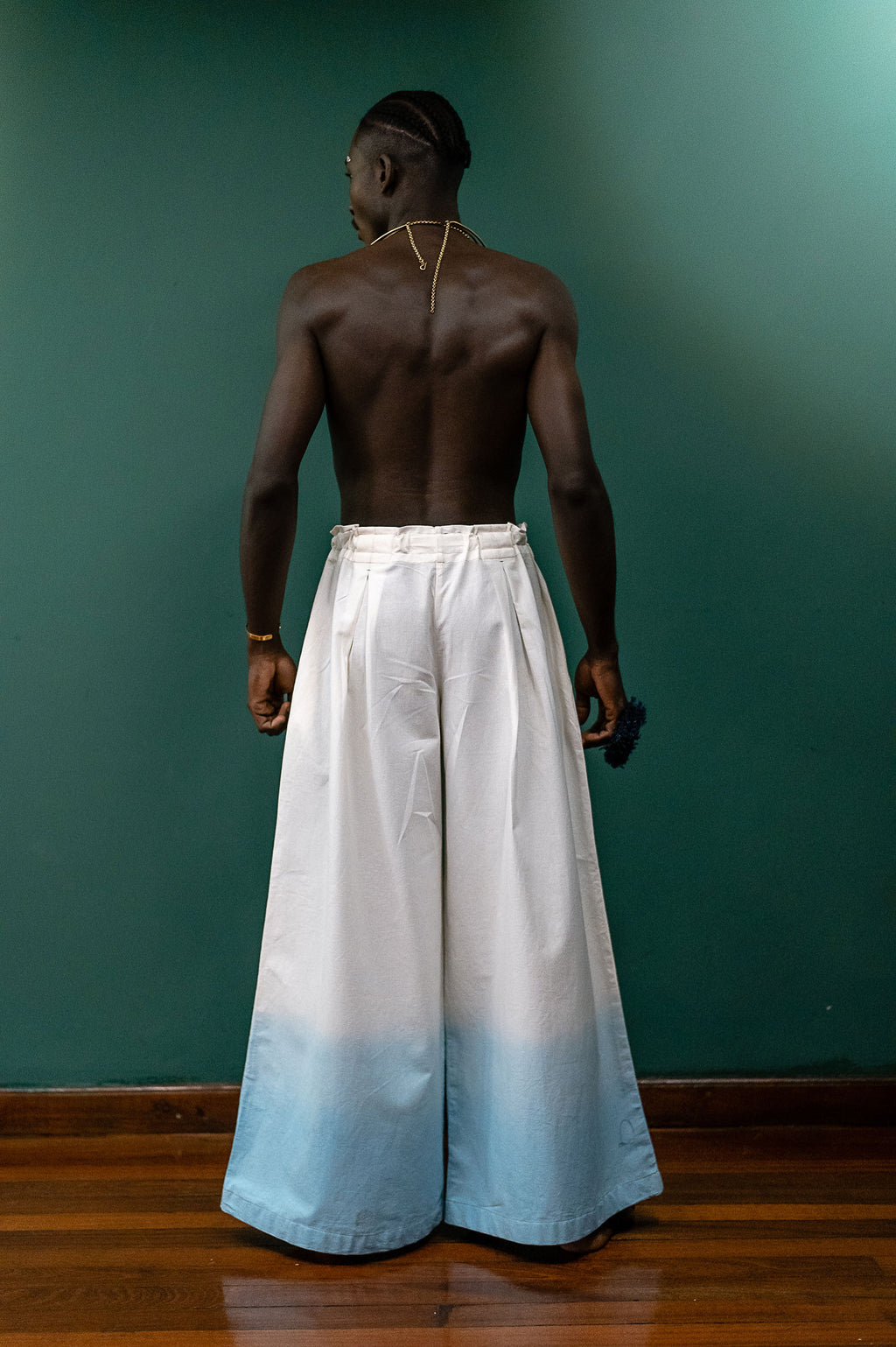 Air Draped e-Leg Ombré Trousers