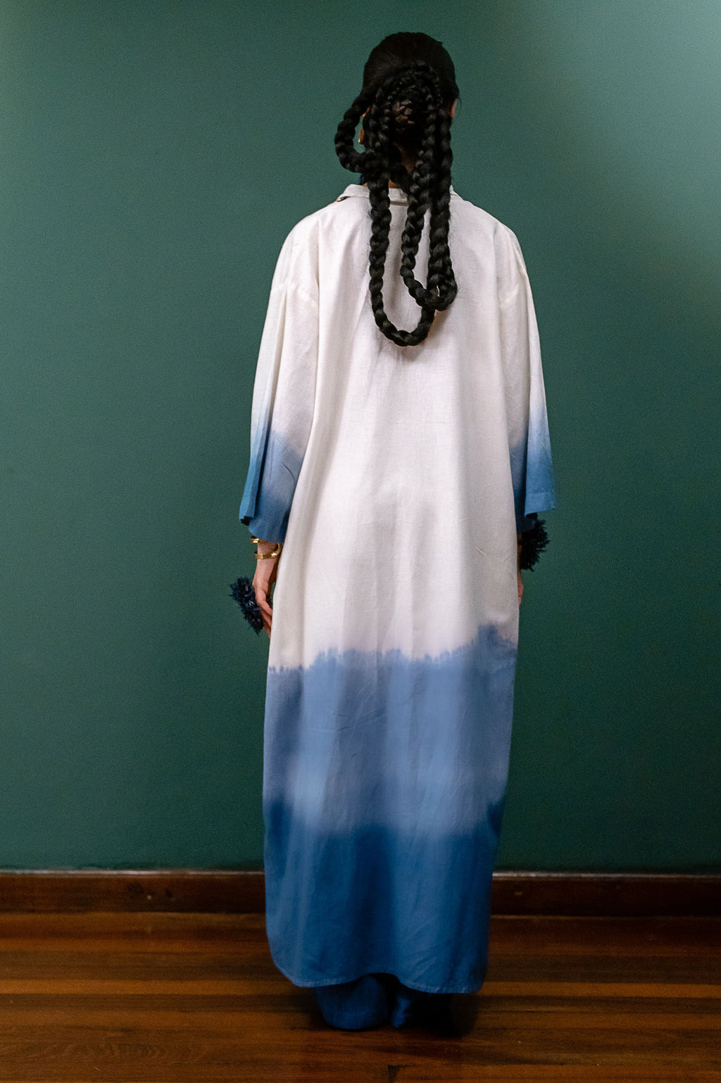 Water Draped Tide Kimono Set